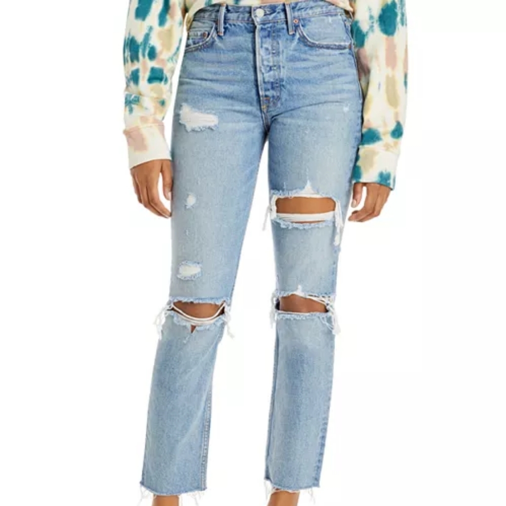 28 Karolina GRLFRND JEANS lose boyfriend cropped